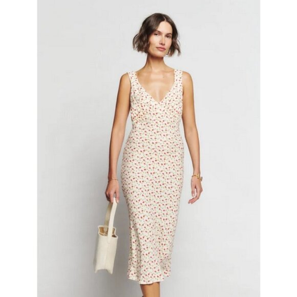 💕REFORMATION💕 Beauden Dress ~ Madison Floral Print XL NWT - Picture 3 of 15
